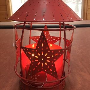 Rustic Star tin candle holder
